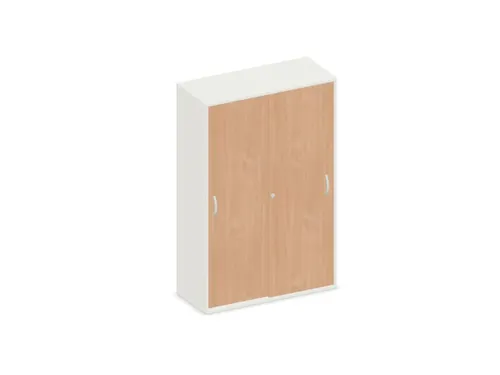 schuifdeurkast,HxBxD 1540x1000x430mm,decor romp wit,decor front beuken