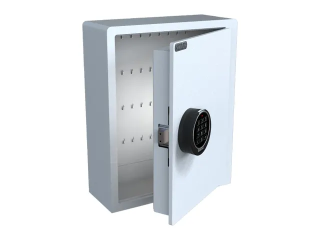 Salvus Fermo sleutelkluis met elektronisch slot 40 sleutels lichtgrijs