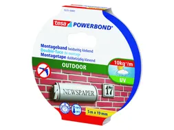 Powerbond Tesa 55751 montagetape outdoor 19mmx5m Transparant