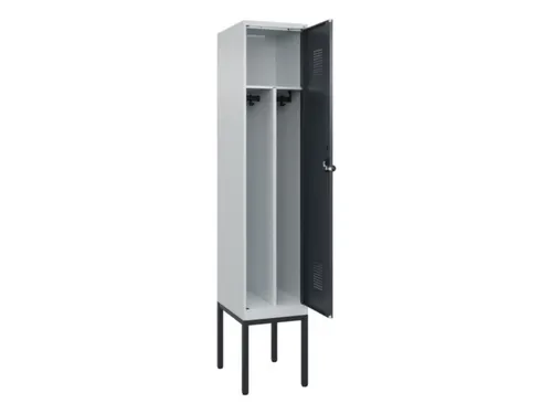 locker voor scheiding van kleding,HxBxD 2120x400x500mm,1vak