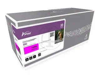 As20032 Astar Oki 43865722 C/Mc Toner Magenta Rebuilt 6000Pag Chip - 1