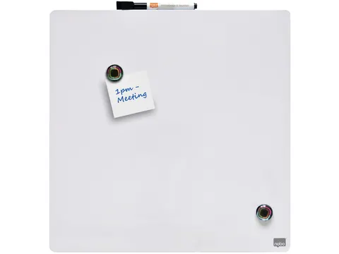 Nobo magnetische droog uitwisbare Mini Whiteboard tegel 36x36cm Wit