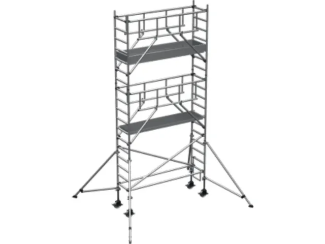 échafaudage roulant,H de travail 6,45m,échafaudage H 5,7m