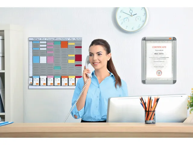 Planbord Nobo Week/uur 8 Panelen Met 24 Sleuven