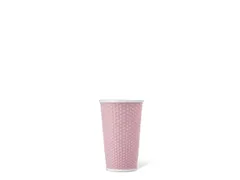 Beker porselein Les Artistes Paris 450ml met siliconen grip Roze