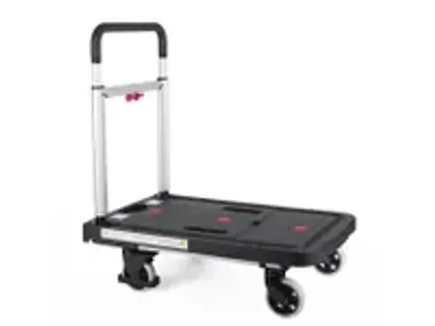 OUTLET Transportkar Pavo platform trolley inklapbaar 137kg zwart