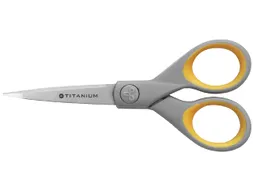 Kantoorschaar Westcott 130mm met softgrip titanium