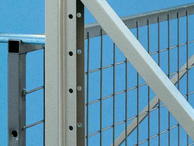 gaasachterwand,v. palletstelling,HxB 1100x3300mm,v. traversen L 3300mm