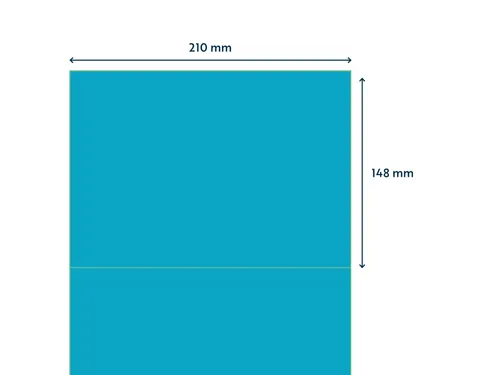 Gekleurde Etiketten 210x148mm Blauw 42823 1000 Vel
