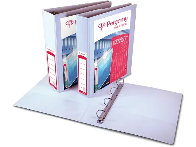 Personaliseerbare Ringmap, Ft A4, 4 D-ringen Van 60mm, Wit