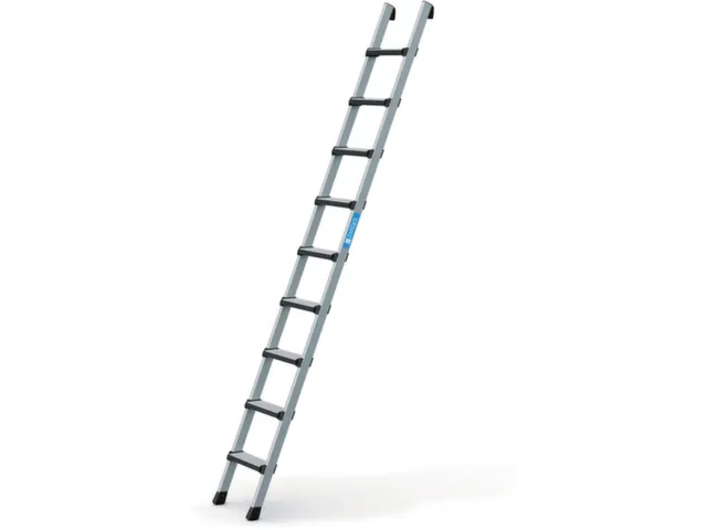 ladder,eenzijdig,9,treden,balk L 2,68m,geëloxeerd