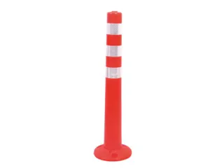 afzetpaal,rond,HxBxD 760x200x200mm,PU,fluorescerend - 1