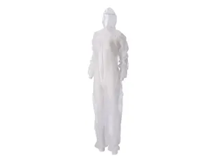 Coverall PP Non Woven Maat M Wit Ritssluiting 50 Stuks - 4