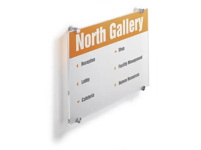 Plaque de porte Crystal Sign 297x420mm