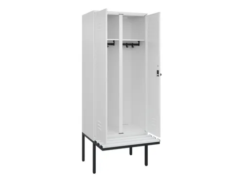 locker voor scheiding van kleding,HxBxD 2120x800x815mm,2vak