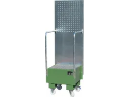 verrijdbare opvangbak,v. 1x60l vat,opvangvol. 60l,HxBxD 1775x590x570mm