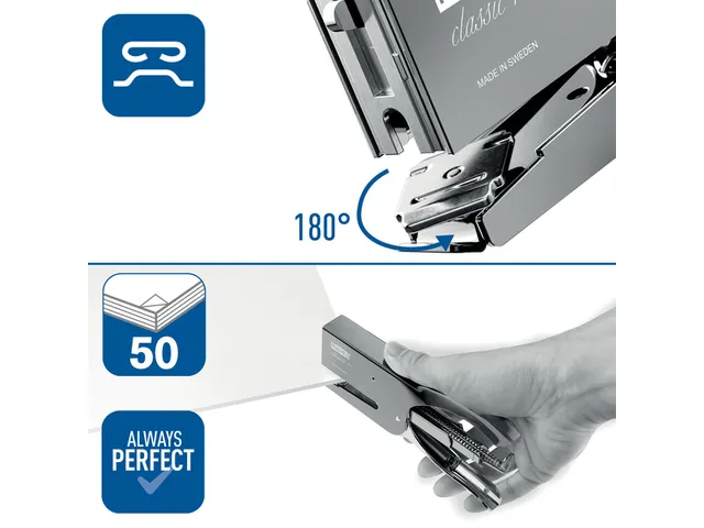 Agrafeuse Rapid K1 Retro Classic blanc
