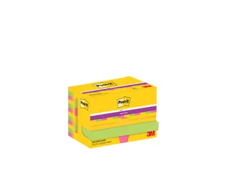 Memoblok Post-it 622 Super Sticky 47,6x47,6mm Carnival 12 stuks - 1