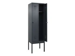 locker,HxBxD 2120x600x500mm,2vak,vak B 300mm,draaigrendel