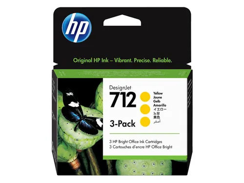 HP 712 3ED79A geel multipack 3 stuks