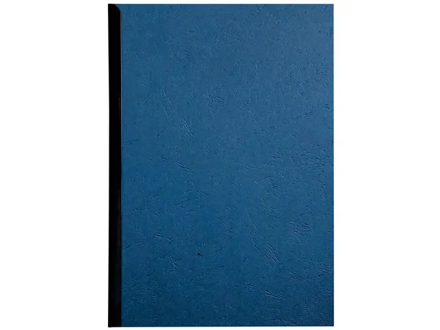 Dekblad A4 Blauw Lederlook 250 Grams Pak 100 Stuks