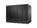 Insluitadapter voor Easy rack, achterzijde, 42U, zwart, 800mm breed