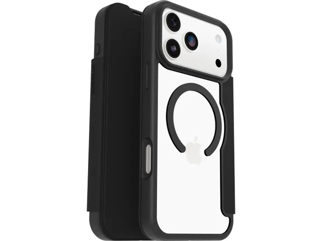 OtterBox React Folio MagSafe iPhone 17 Pro Max hoesje zwart