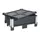 stolpdeksel,ABS-regeneraat,v. Opzetframe,BxD 800x600mm,zwart