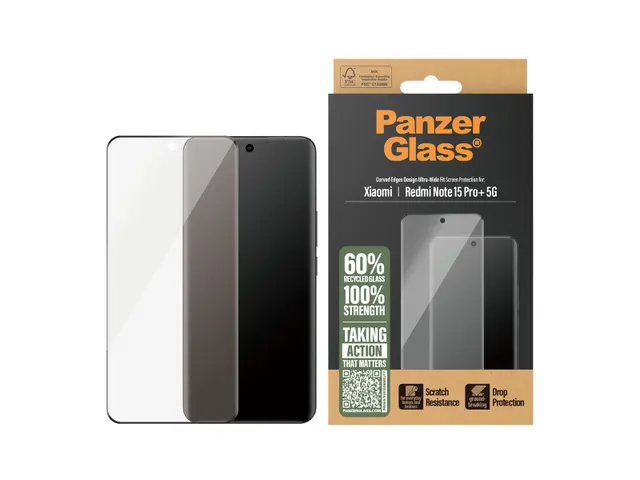 PanzerGlass Screen Protector Xiaomi Redmi Note 15 Pro+ 5G | Ultra-W
