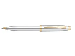 Balpen SHEAFFER 100 E9340 Bright chrome gold tone