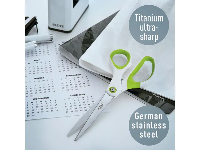 Ciseaux Leitz WOW 205mm titane vert