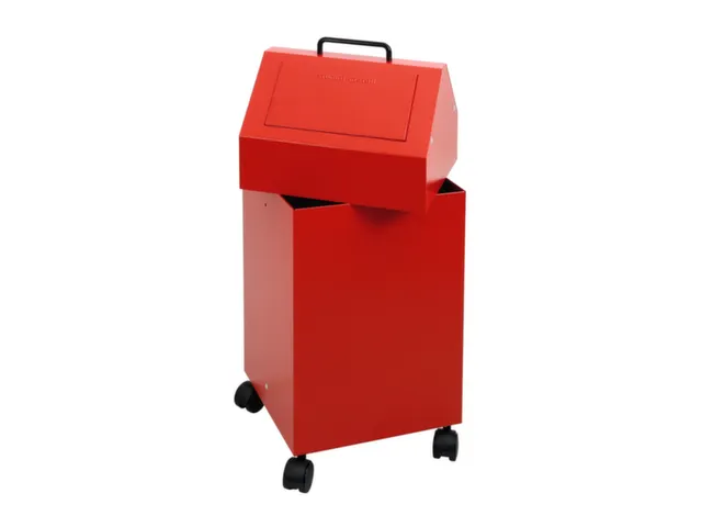 conteneur de tri sélectif,coupe-feu,1x45l,HxlxP 710x330x310mm