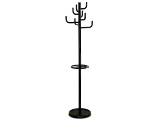 staande kapstok,HxØ 1800x450mm,8jashaken,parapluhouder/druppelvanger - 1