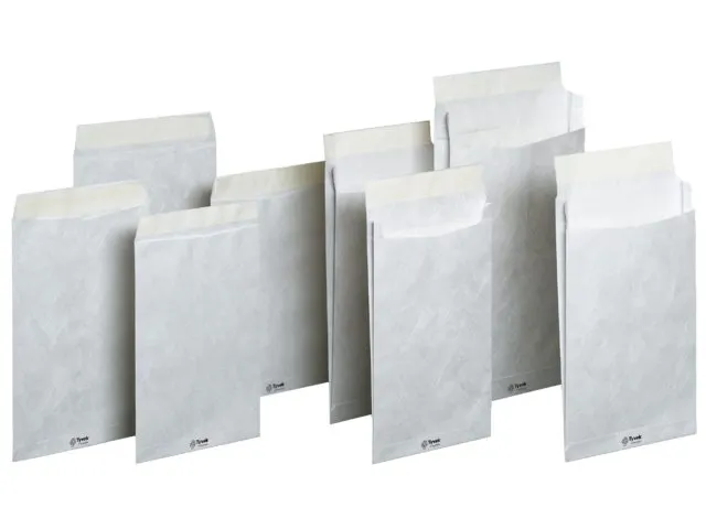 Envelop Tyvek monsterzak EB4 262x371x38mm 75gr wit doos à 100 stuks