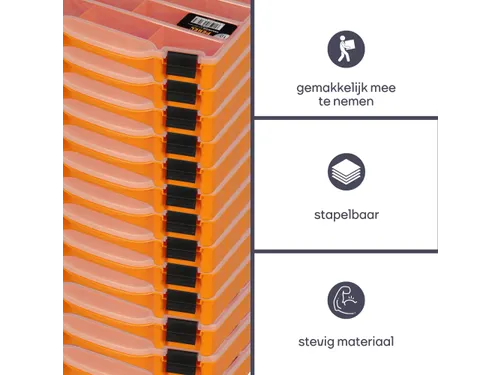 Assortimentsdoos 251x200x44mm 2.2 Liter