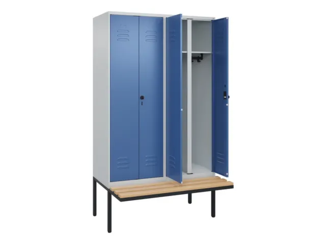 locker voor scheiding van kleding,HxBxD 2120x1200x815mm,4vak