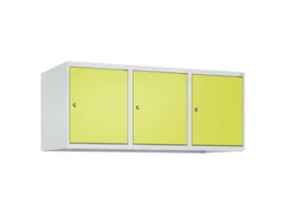 opzetkast,v. locker,3vak.,vak B 400mm,HxBxD 500x1200x500mm,vleugeldeur - 1