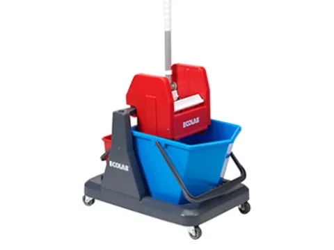 Ecolab Rolemmer Perfekt Mono Mopsysteem met pers Blauw/rood