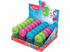 Puntenslijper Maped Loopy 1 gaats met gum display á 24 stuks assorti