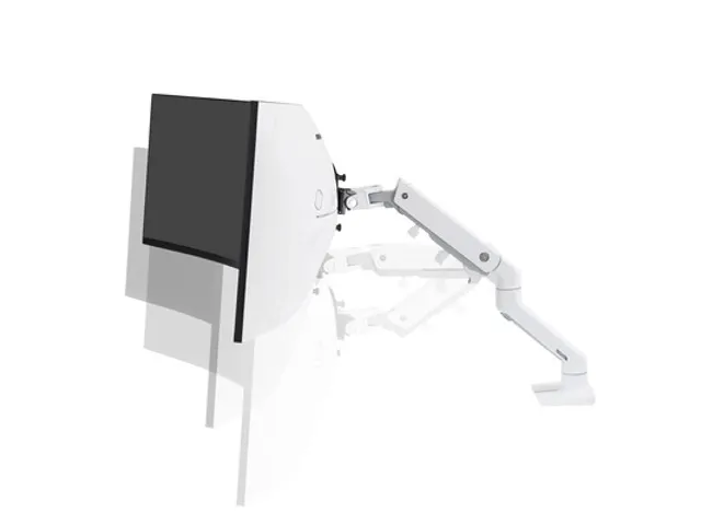 Ergotron Monitorarm HX Wit voor Curved Schermen 49 Inch