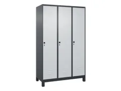 locker voor scheiding van kleding,HxBxD 1950x1200x500mm,3vak