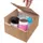 Verzenddoos Postdoos 150x150x60mm Bruin Pak a 50 Stuks