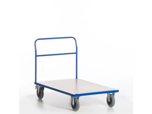 duwbeugelwagen,draagverm. 500kg,laadvl. LxB 1200x800mm,houtplaat