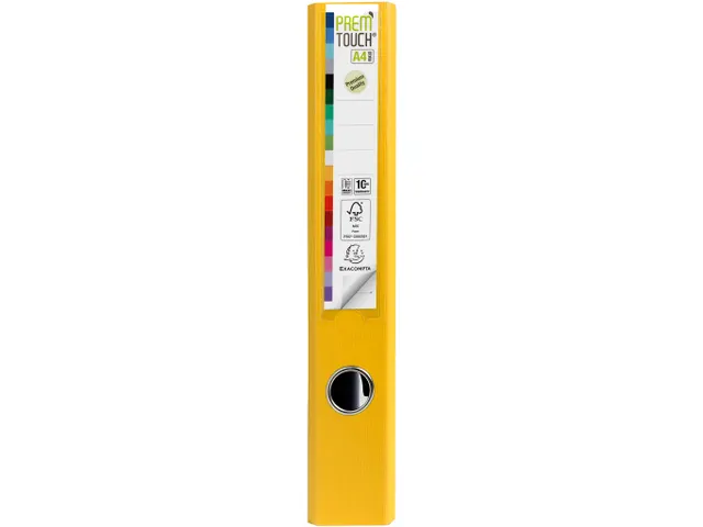 Ordner PP Prem'Touch A4maxi 50mm geel