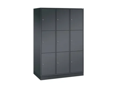 grootvolume-lockersysteem,HxBxD 1950x1220x600mm,3x3vakken,cil.-slot