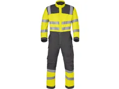 Havep 20437 coverall, houtskool/fluo geel, maat 56, per stuk