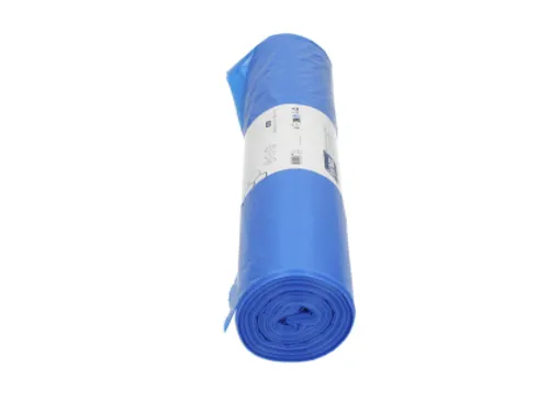 Afvalzak Hynex 70x110cm LDPE recycled T100 120L blauw rol à 20 stuks