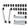 Houderassortiment,V. Perfoplaat,18-Dlg.,Incl. Houder