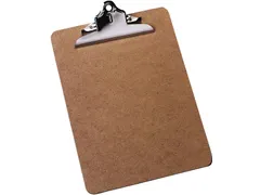 Klemplaat A4 Staand Uit hardboard karton Bruin