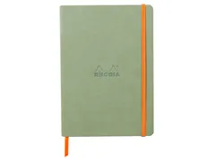 Notitieboek Rhodia A5 lijn 80 vel 90gr celadon
